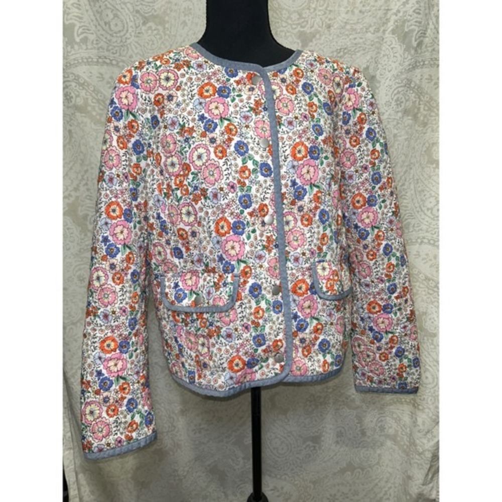 Talbots‎ Multi-Color Ditsy Floral Cottagecore Jacket Women's Size 12